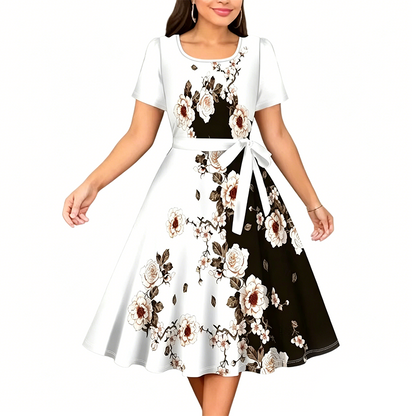 Women's Floral Print A-Line Dress