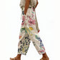 Women's Casual Floral Print Cropped Pants