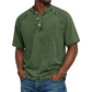 ✨Men's Casual Band Collar Short Sleeve Shirt - Comfortable, Breathable & Effortlessly Stylish