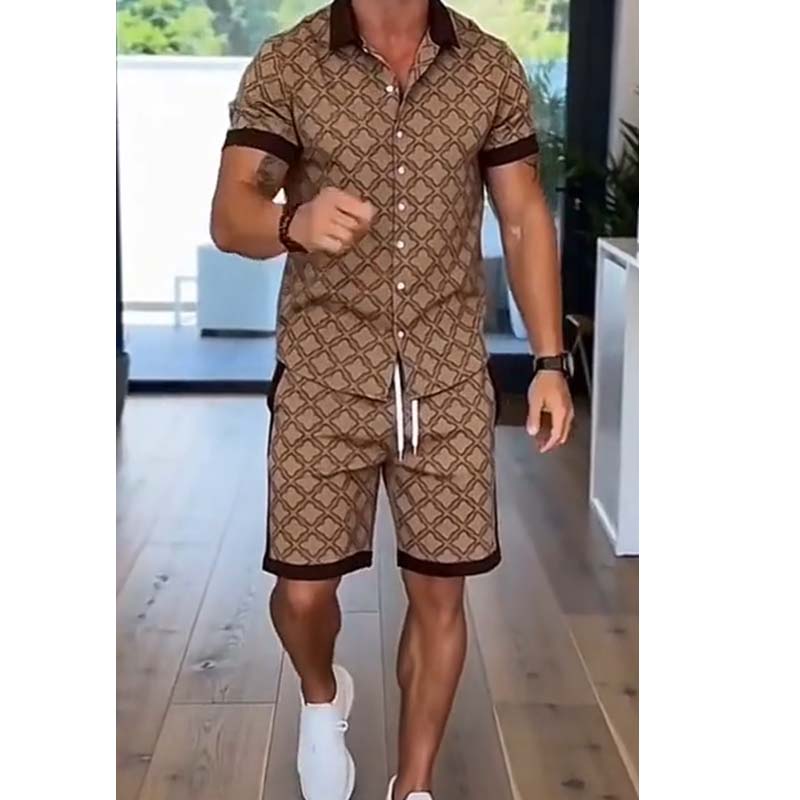 ⏳Limited-time 50% off⏰Men's Printed 2-Piece Summer Set👕🩳