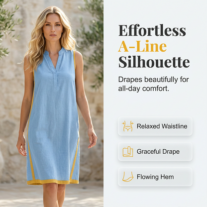 💃✨ Women's V Neck Sleeveless Loose Dress - Cool, Flattering & Effortlessly Stylish
