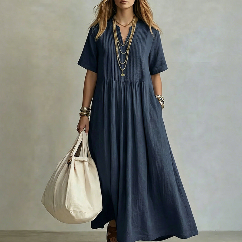 🔥 Today Only – Up To 50% OFF 👗 Women's Loose Casual V-Neck Dress✨