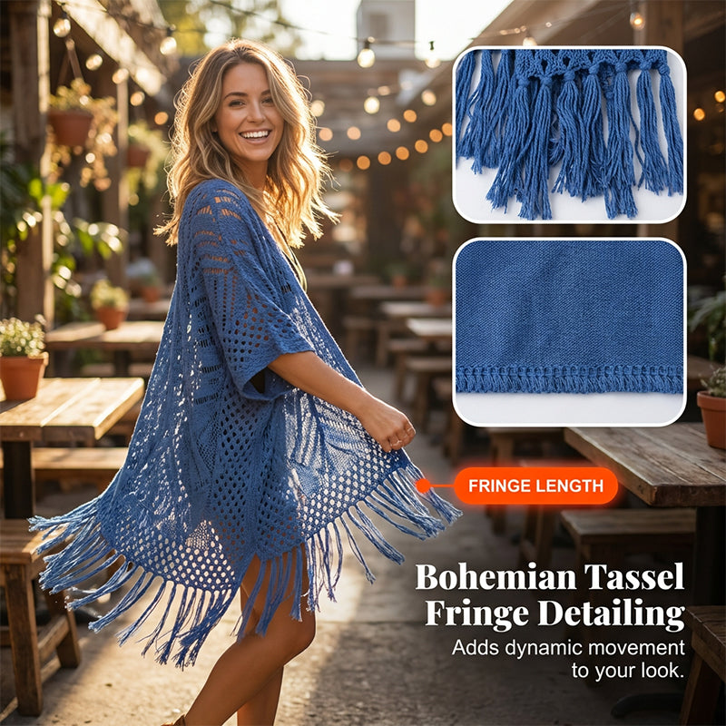 🌊SUMMER HOT SALE 50% OFF 💖Women's Open-Front Knit Cover-Up