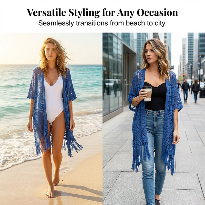 🌊SUMMER HOT SALE 50% OFF 💖Women's Open-Front Knit Cover-Up
