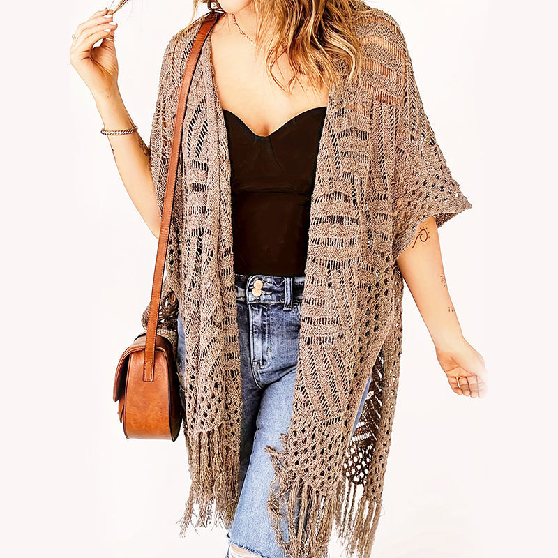🌊SUMMER HOT SALE 50% OFF 💖Women's Open-Front Knit Cover-Up