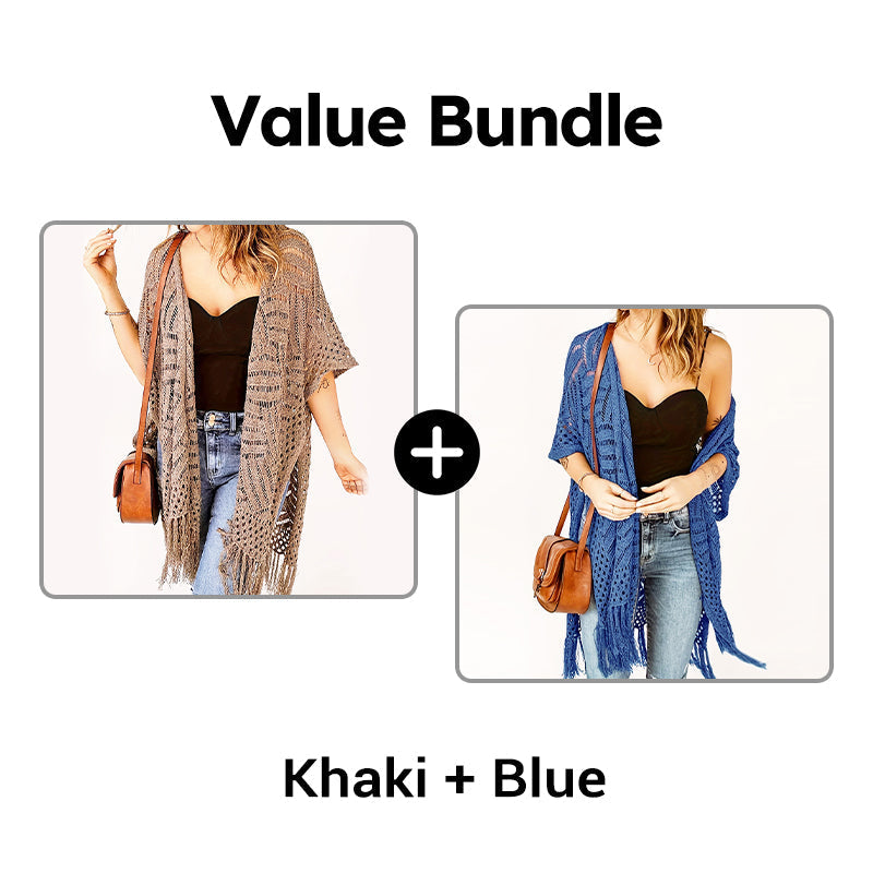 🌊SUMMER HOT SALE 50% OFF 💖Women's Open-Front Knit Cover-Up