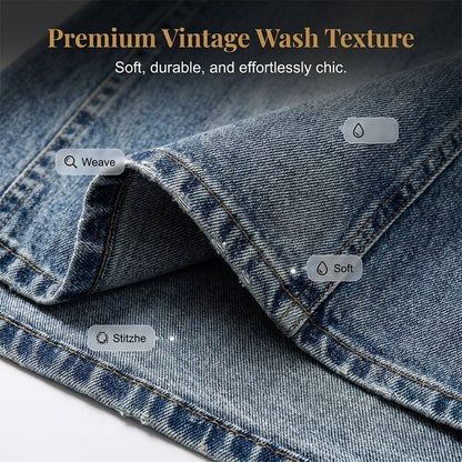 Women's Layered Waist Denim Maxi Skirt