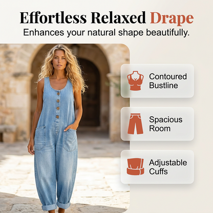 Women's Sleeveless Wide Leg Jumpsuit