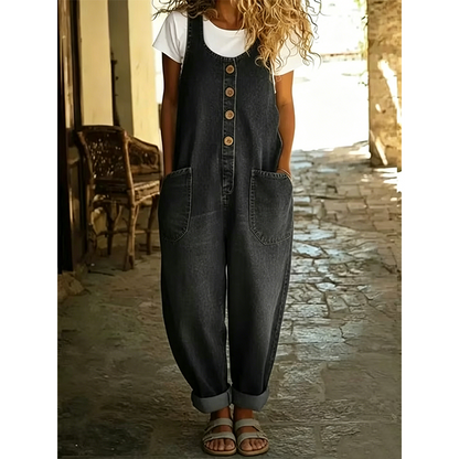 Women's Sleeveless Wide Leg Jumpsuit