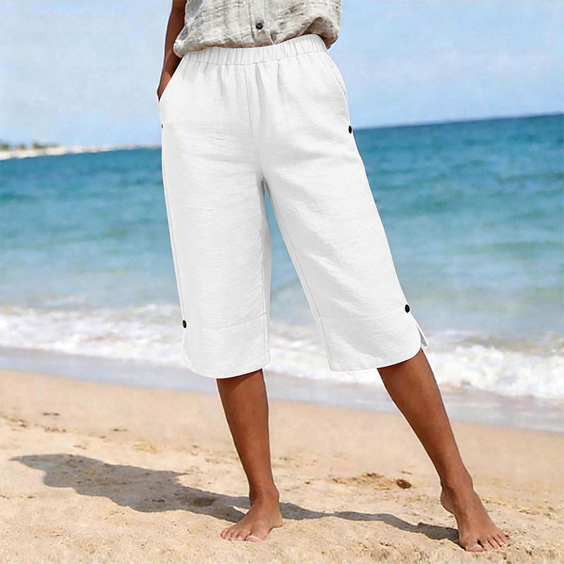 Women's Breathable Summer Casual Capri Pants