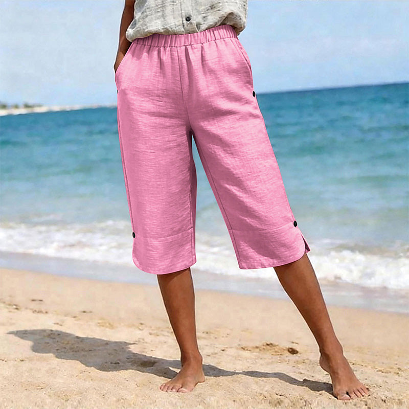 Women's Breathable Summer Casual Capri Pants
