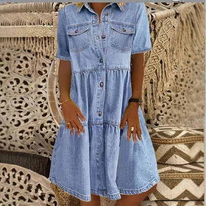 ⌛50% off on the last day-Women’s Elegant Summer Denim Dress
