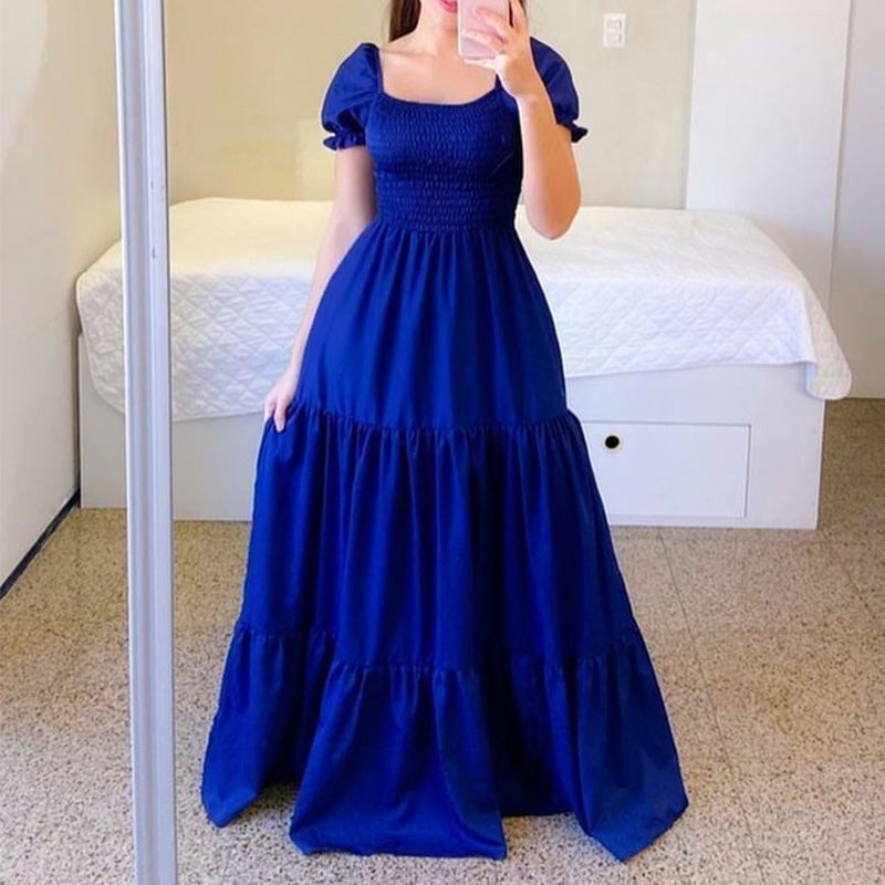 👗✨ Women's Elegant Smocked Maxi Dress - Effortless Elegance For Any Occasion ☀️