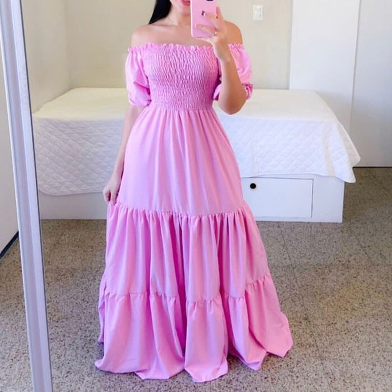 👗✨ Women's Elegant Smocked Maxi Dress - Effortless Elegance For Any Occasion ☀️