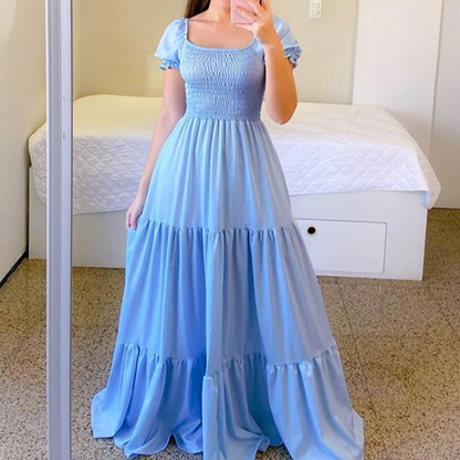 👗✨ Women's Elegant Smocked Maxi Dress - Effortless Elegance For Any Occasion ☀️