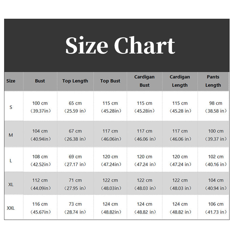 ⌛50% off new arrivals-Women’s 3 Piece Outfit Contrast Color Cardigan Vest Pants Set