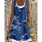 👗☀️Women's Faux Two-Piece Denim Print Dress - Throw It On And Look Instantly Put Together✨