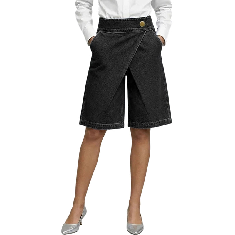 🩳 50% OFF NOW! ✨ Women's Asymmetrical Wide-Leg Shorts – Lightweight & flowy – Unique uneven hem, perfect for summer or resort wear – stylish and comfortable 🌸