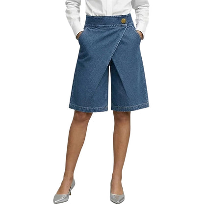 🩳 50% OFF NOW! ✨ Women's Asymmetrical Wide-Leg Shorts – Lightweight & flowy – Unique uneven hem, perfect for summer or resort wear – stylish and comfortable 🌸