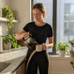Women's Short Sleeve Top & Flared Pants Set