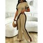 Women's Short Sleeve Top & Flared Pants Set