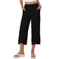 Women’s Casual Loose Fit Wide-Leg Crop Pants