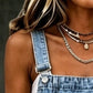 👗 60% OFF NOW! 👖 Women's Sleeveless Denim Overall Midi Dress – Soft denim & relaxed fit – Vintage style, side pockets – perfect for casual days or summer layering ✨