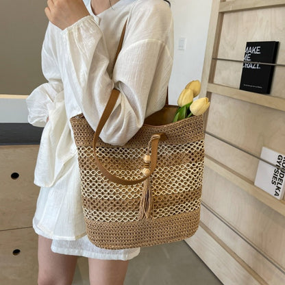 Women's Straw Woven Beach Shoulder Bag