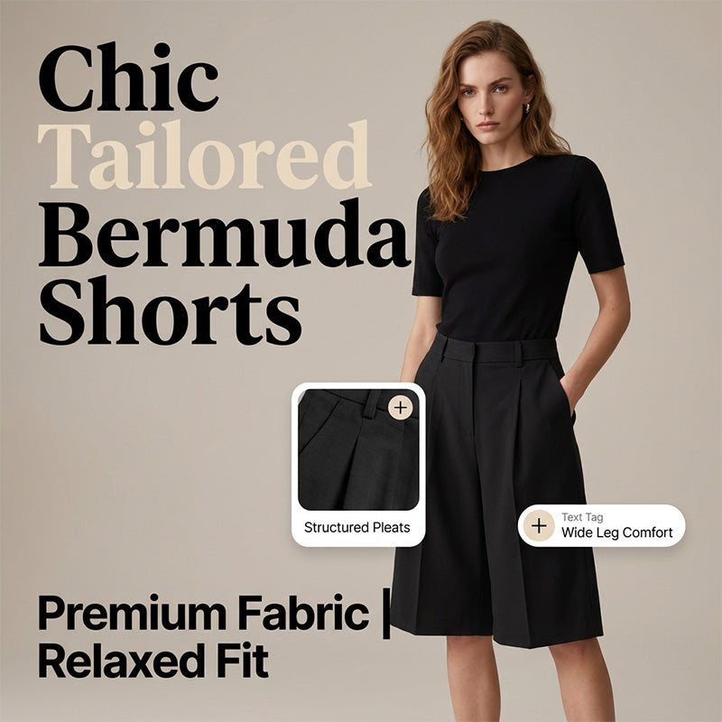 🔥🏆LAST DAY SALE 50% OFF🔥New Arrivals & Best Sellers-Women's Loose Fit Bermuda Shorts