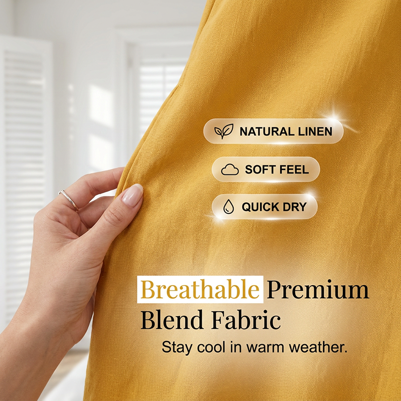 Women's Relaxed Fit Summer V-Neck Dress