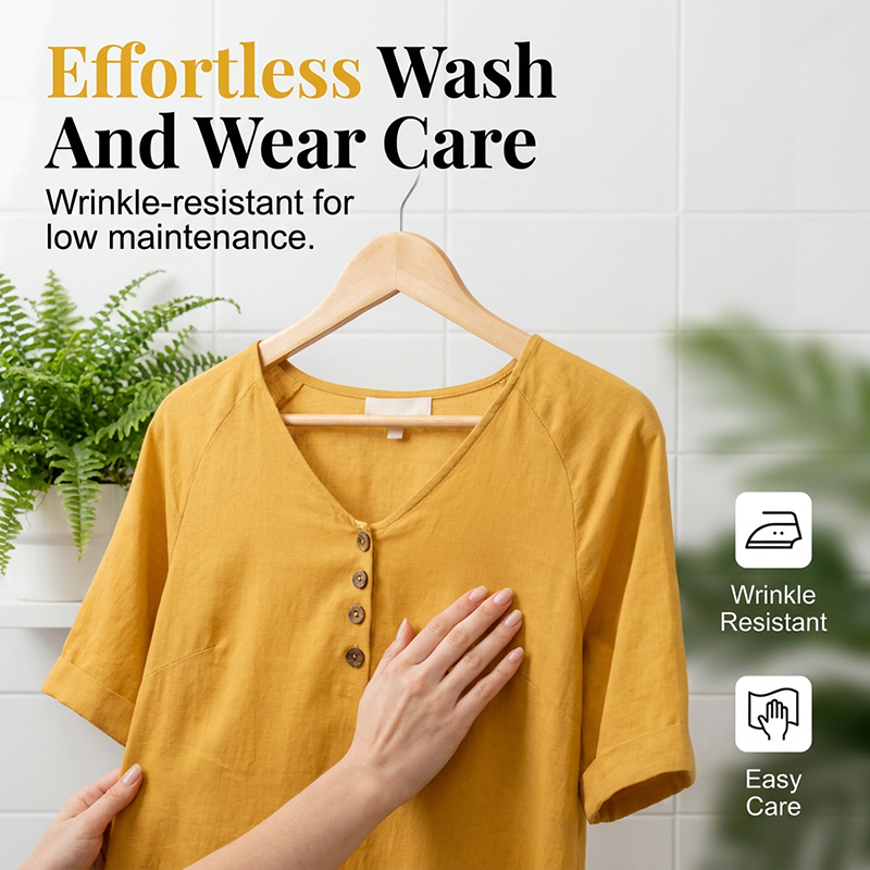 Women's Relaxed Fit Summer V-Neck Dress