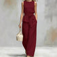 ⌛Limited-time offer-Sleeveless Wide-Leg Pants Set with Belt