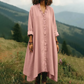 ⌛Limited-time offer-V-Neck Ruffle Trim Loose Maxi Dress