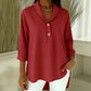 ⌛Limited-time offer-Women's Shawl Collar Button Front Blouse