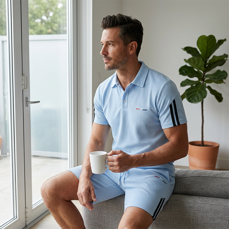 🏆LAST DAY SALE 50% OFF🔥Men's Casual Short-Sleeve Shorts Set