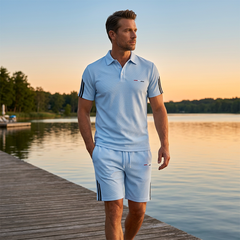 🏆LAST DAY SALE 50% OFF🔥Men's Casual Short-Sleeve Shorts Set