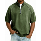 Men's Vintage Denim Half-Zip T-Shirt