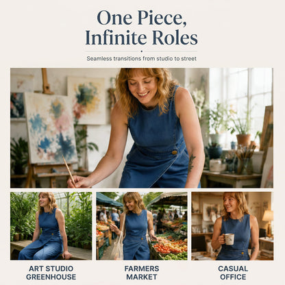 ⌛Limited-time offer-Women's Sleeveless Asymmetric Wrap Denim Jumpsuit