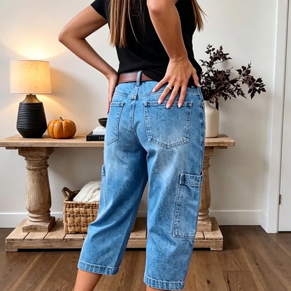 📢Mid-Season Sale: 50% off – limited time ⏰Women's Casual Stretchy Cropped Denim Pants