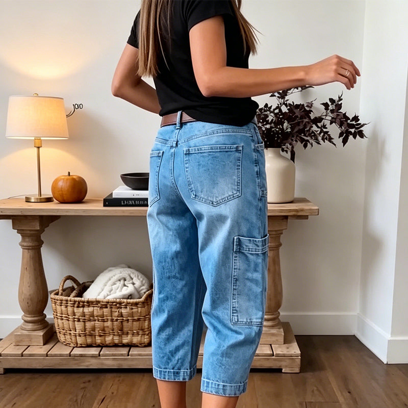 📢Mid-Season Sale: 50% off – limited time ⏰Women's Casual Stretchy Cropped Denim Pants