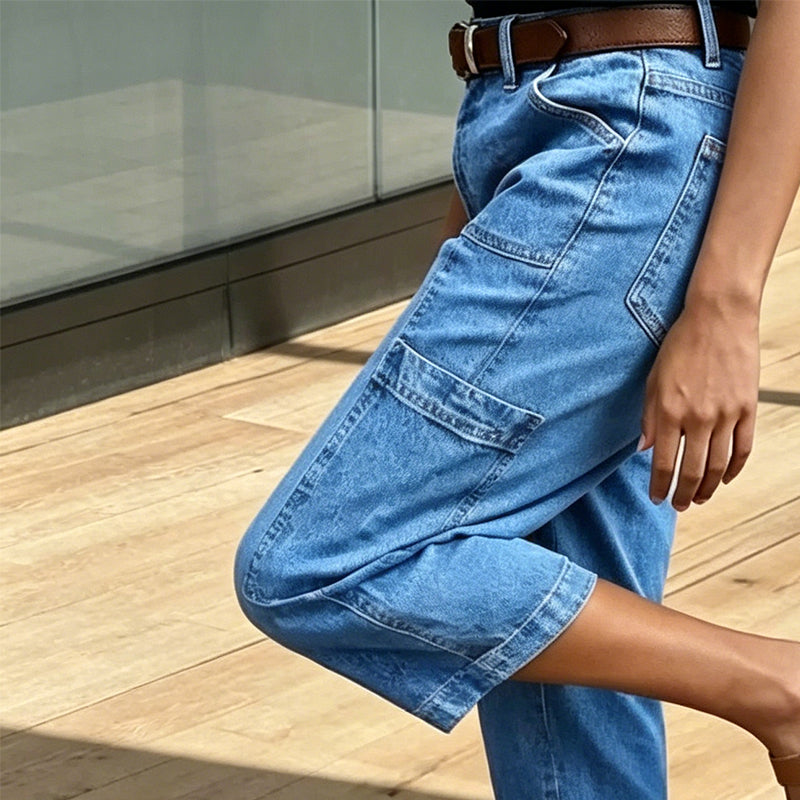 📢Mid-Season Sale: 50% off – limited time ⏰Women's Casual Stretchy Cropped Denim Pants