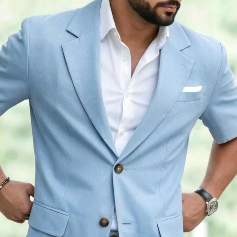 Men's Short Sleeve Suit 2-Piece Set【FREE SHIPPING】