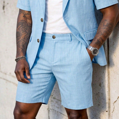 Men's Short Sleeve Suit 2-Piece Set【FREE SHIPPING】
