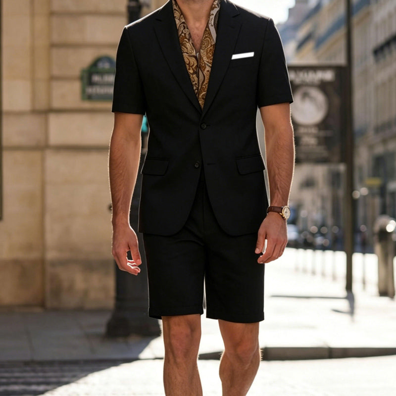 Men's Short Sleeve Suit 2-Piece Set【FREE SHIPPING】