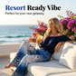 Women's Off-Shoulder Gradient Leopard 2-Piece Outfit