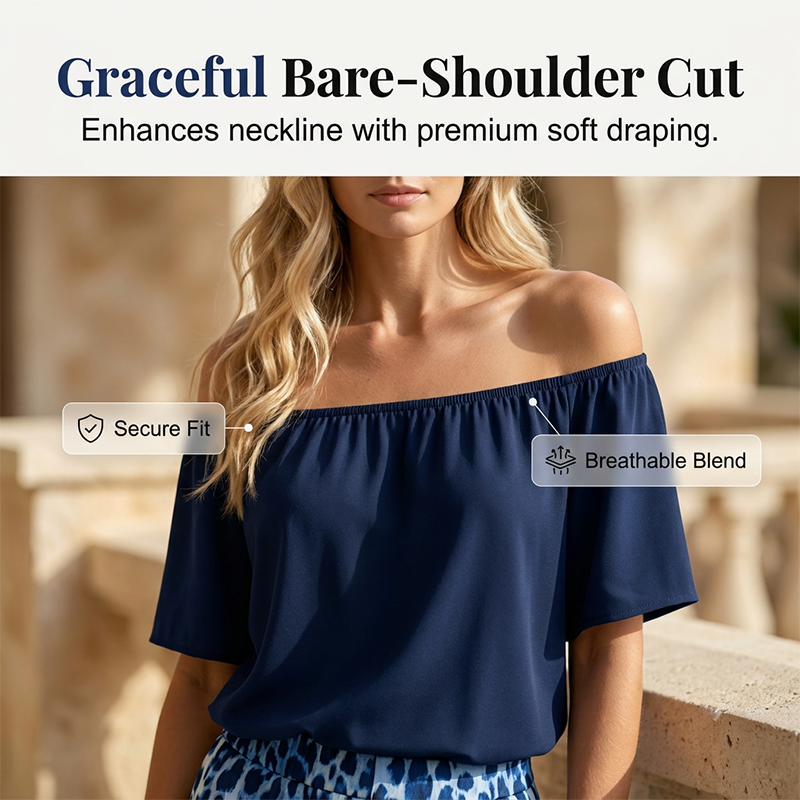 Women's Off-Shoulder Gradient Leopard 2-Piece Outfit
