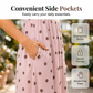 Women Sleeveless Polka Dot Maxi Dress with Pockets V Neck Summer Sundress