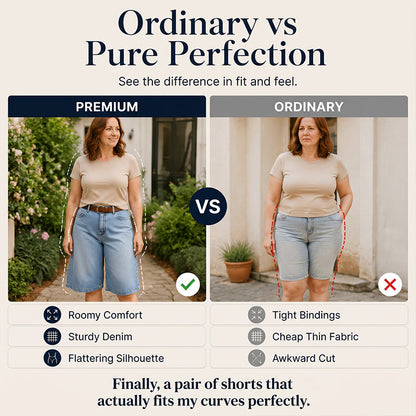 Women's Relaxed-Fit Denim Bermuda Shorts
