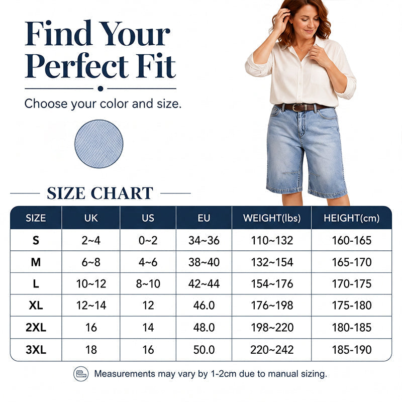 Women's Relaxed-Fit Denim Bermuda Shorts