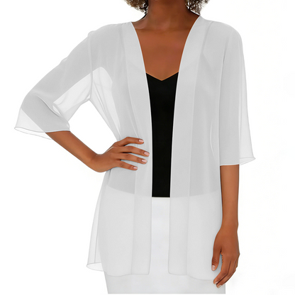 🏆🎁✨Women's Chiffon Open Front Cardigan Loose